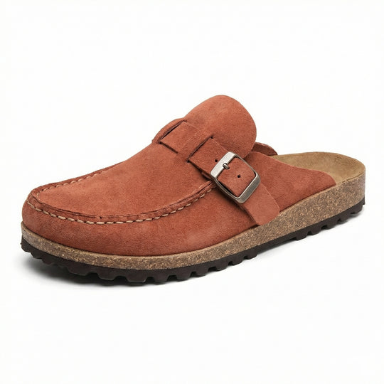 Clogs - Damen Retro Wildleder Slip-On Mule R&B