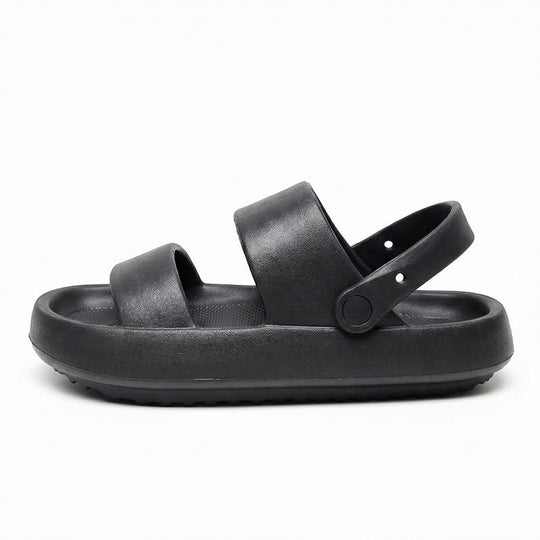 R&B | Orthopädische Sandalen Comfort Plus Pantoletten mit Doppelriemen Gepolsterte, Lässige Slip-On-Sandalen