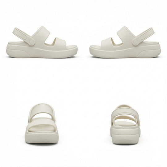R&B | Orthopädische Sandalen Comfort Plus Pantoletten mit Doppelriemen Gepolsterte, Lässige Slip-On-Sandalen