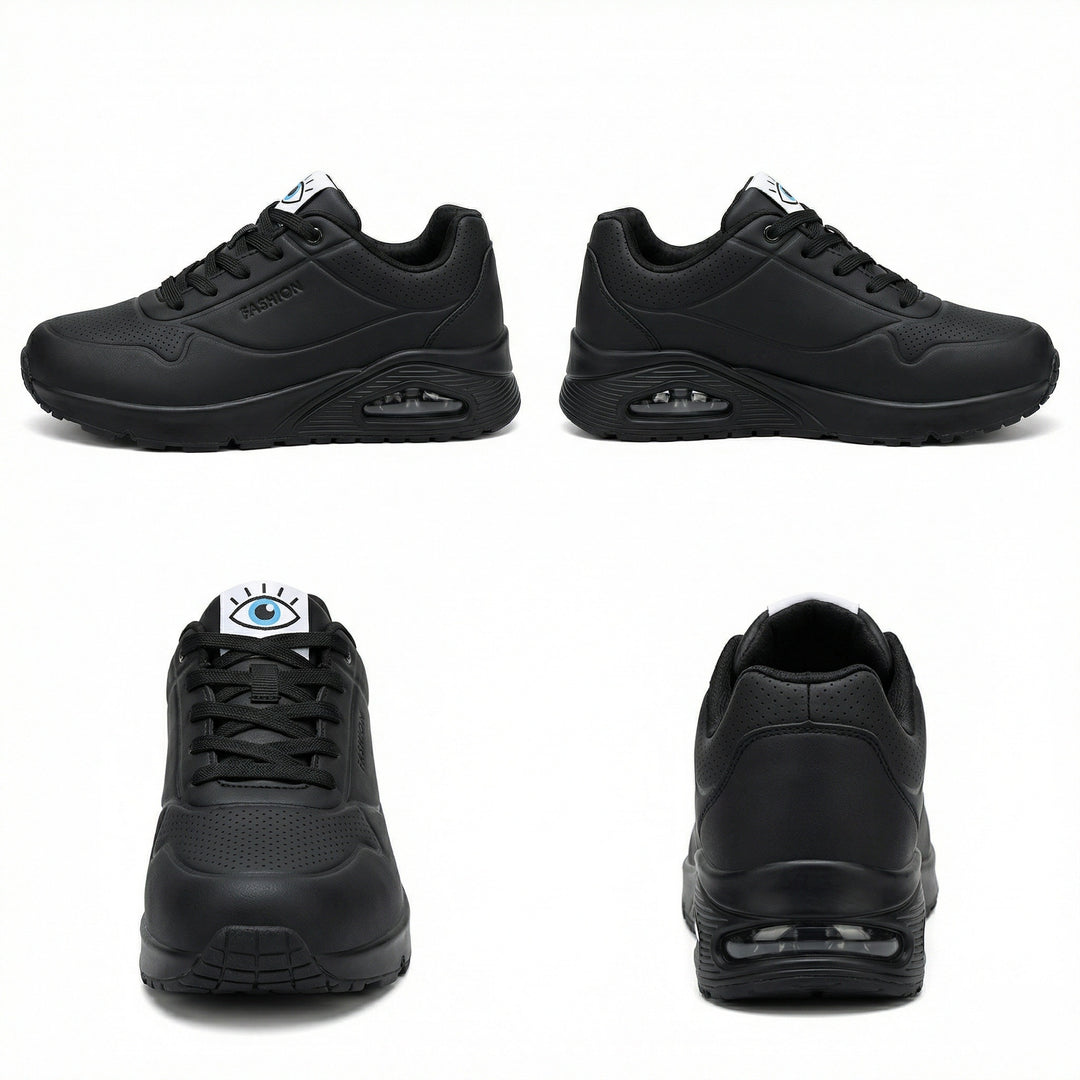 R&B | Pu Orthopädische Damen Sneaker mit Schwarzem Augenprint