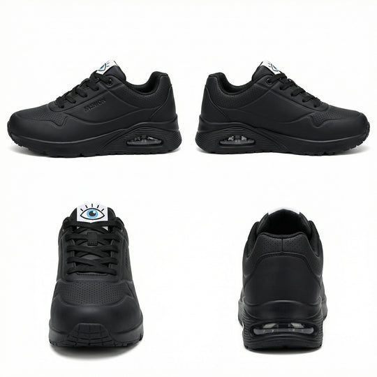 R&B | Pu Orthopädische Damen Sneaker mit Schwarzem Augenprint