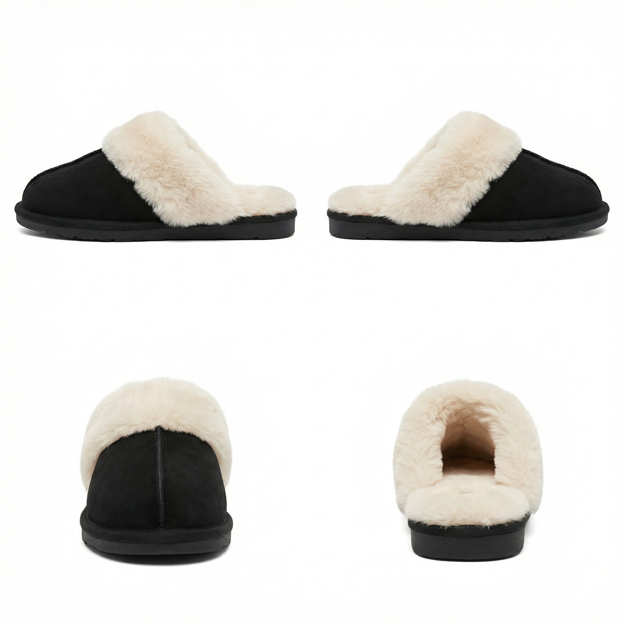 Winterhausschuhe - Warm - Fell - Hausschuhe - Damenschuhe R&B