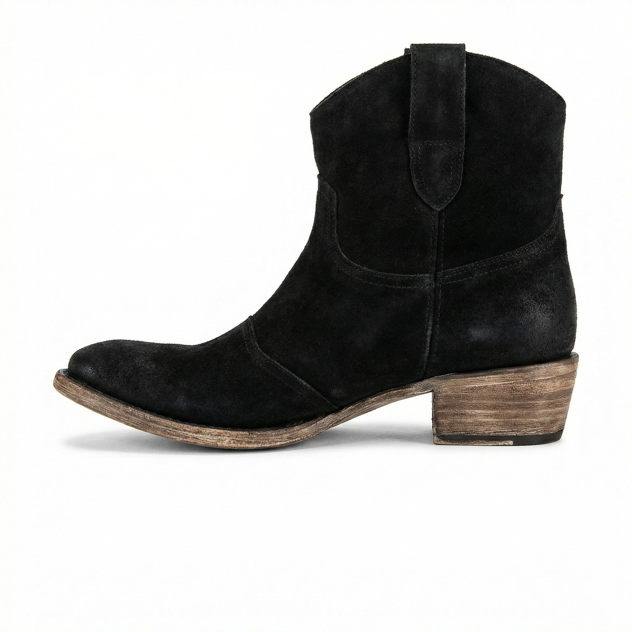 Kurze Cowboy-Stiefel | Western | Wildleder | Knöchel-Stiefel | Damenstiefel R&B