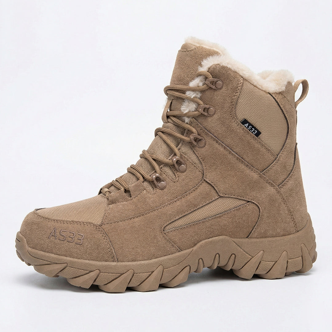 Herren wetterfeste Winterstiefel mit isolierender Fütterung und rutschfester Sohle R&B