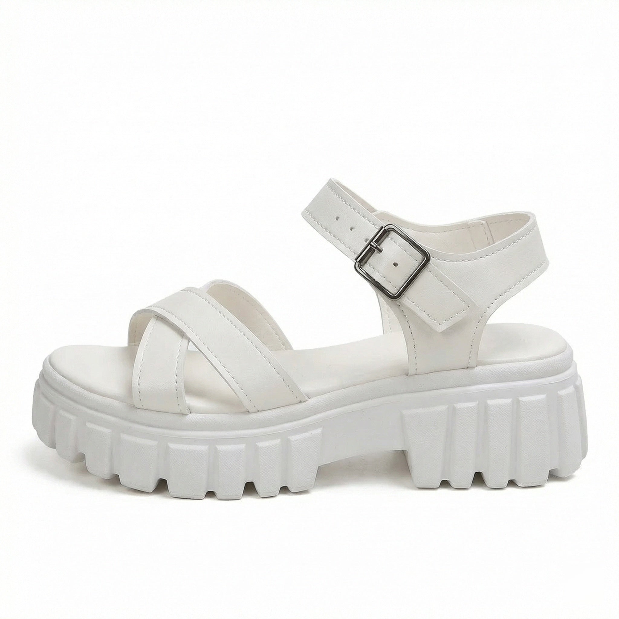 R&B | Einfarbige Freizeitsandalen