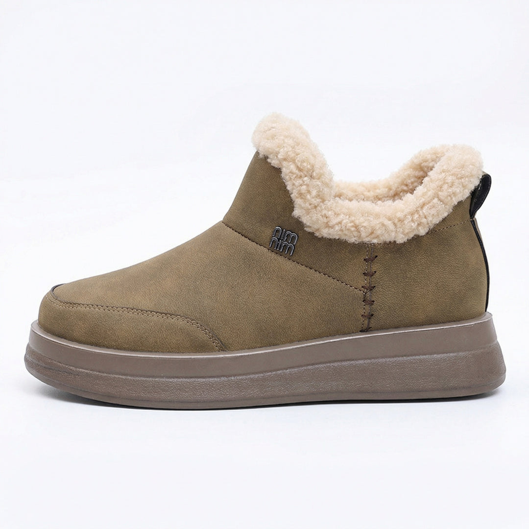 Damen Lammfell gefütterte Winterstiefel R&B
