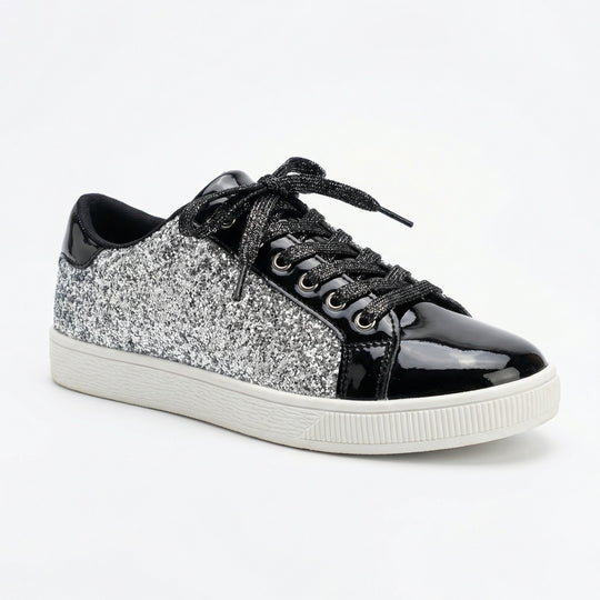 luxuriöser lässiger Glitzer-Damenschuh