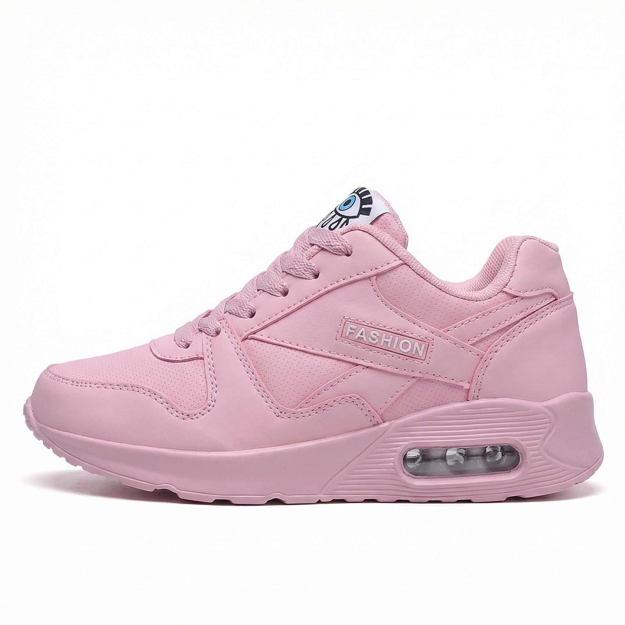 R&B | Pu Orthopädische Damen Sneaker mit Schwarzem Augenprint
