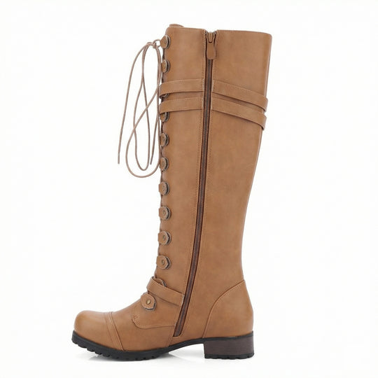 Steampunk-Inspirierte Damen Schnürstiefel R&B