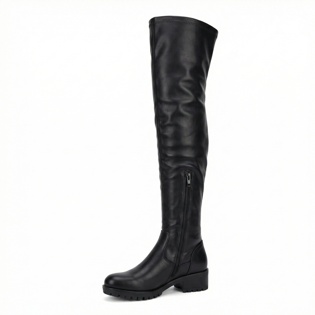 R&B | Flache Overknee-Stiefel aus für den Winter