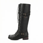 Steampunk-Inspirierte Damen Schnürstiefel R&B