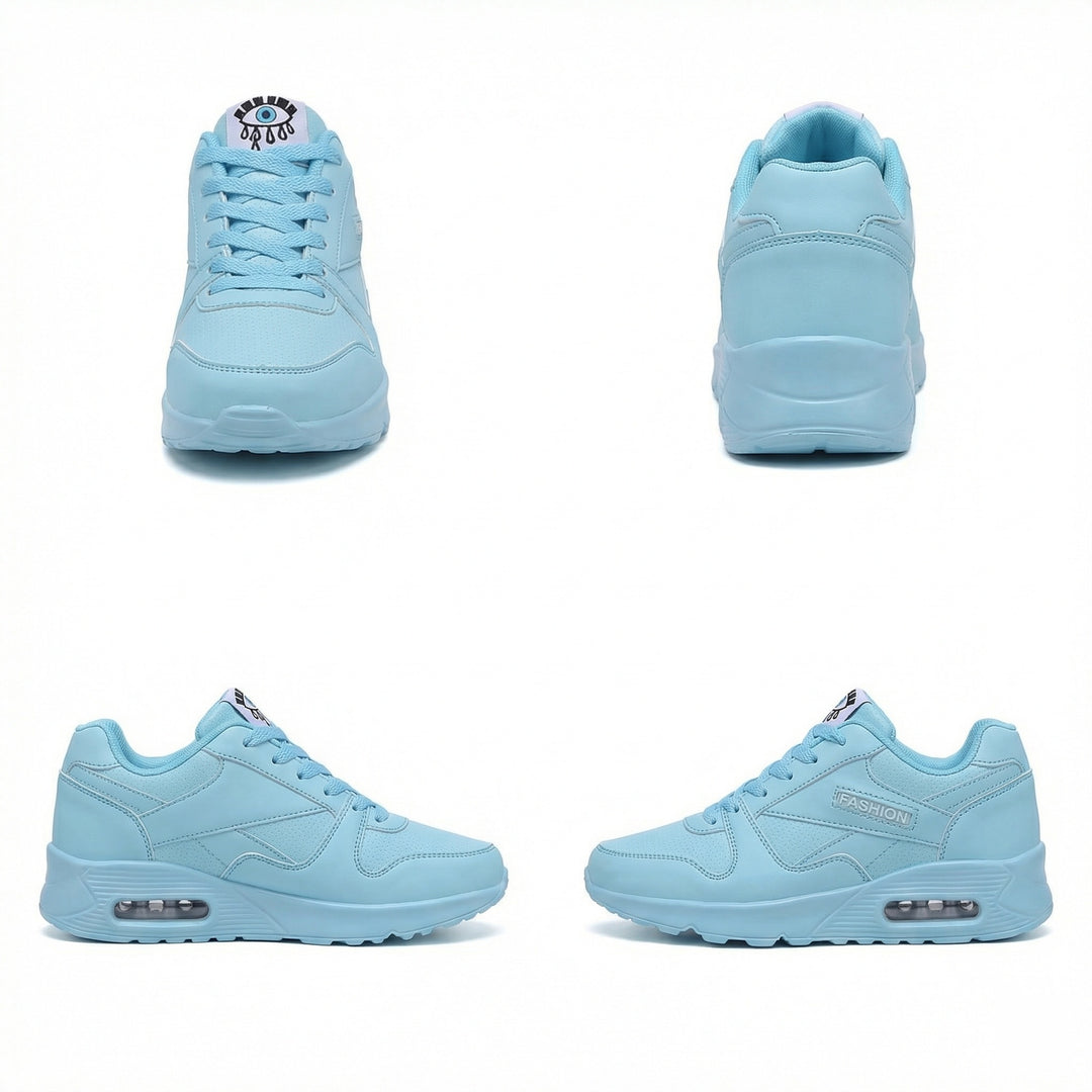 R&B | Pu Orthopädische Damen Sneaker mit Schwarzem Augenprint