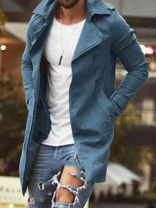R&B | Länge Slim Fit Herren Wintermantel