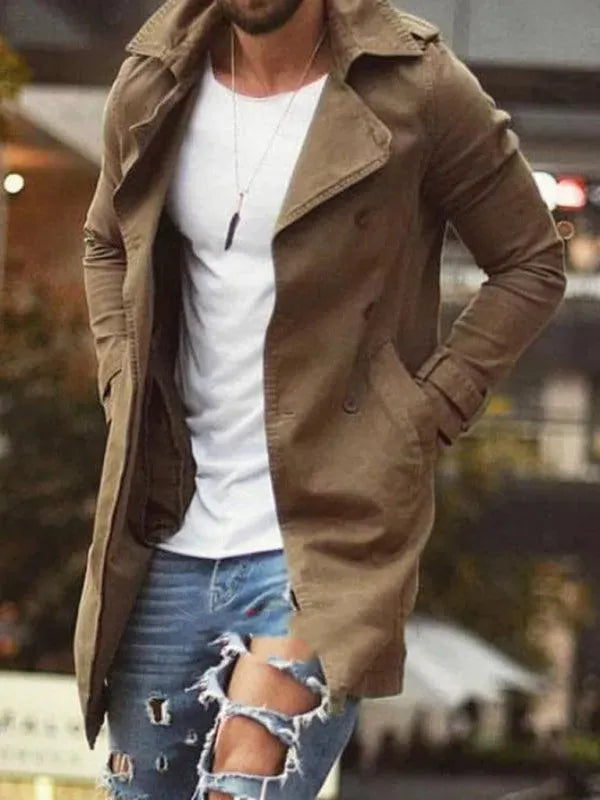 R&B | Länge Slim Fit Herren Wintermantel