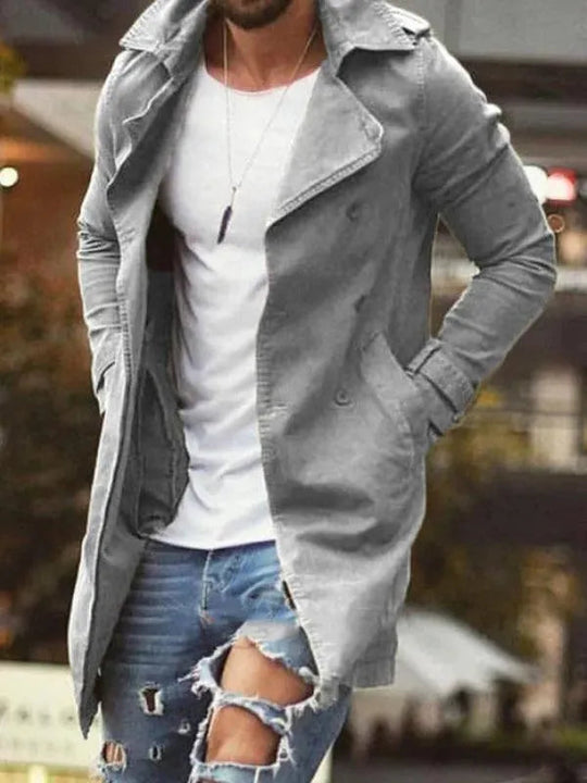 R&B | Länge Slim Fit Herren Wintermantel