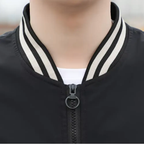 R&B | Splicing Stripe Varsity-Jacke