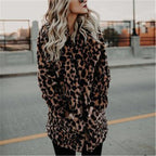 R&B | Leopardenmuster Frauenmantel - Stylische und Warme Oberbekleidung