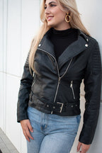 R&B | Leder-Bikerjacke für Damen Alex