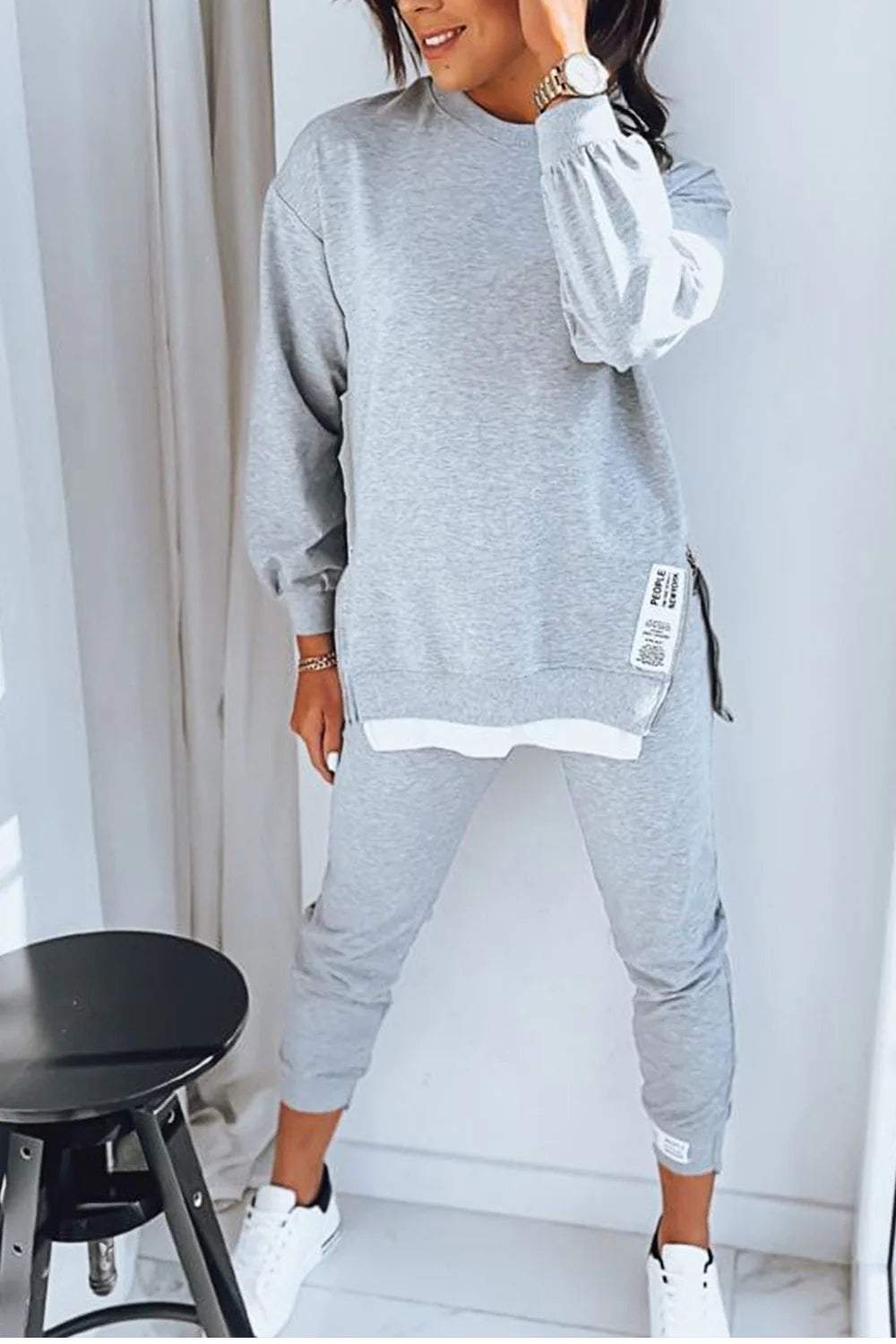 R&B | Bequemes Sweatshirt- und Hosen-Set für Frauen
