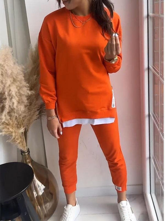 R&B | Bequemes Sweatshirt- und Hosen-Set für Frauen