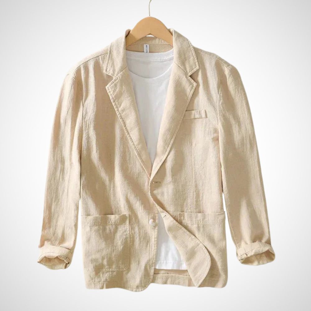 R&B | Leichter Herren-Leinen-Blazer aus einer Baumwollmischung