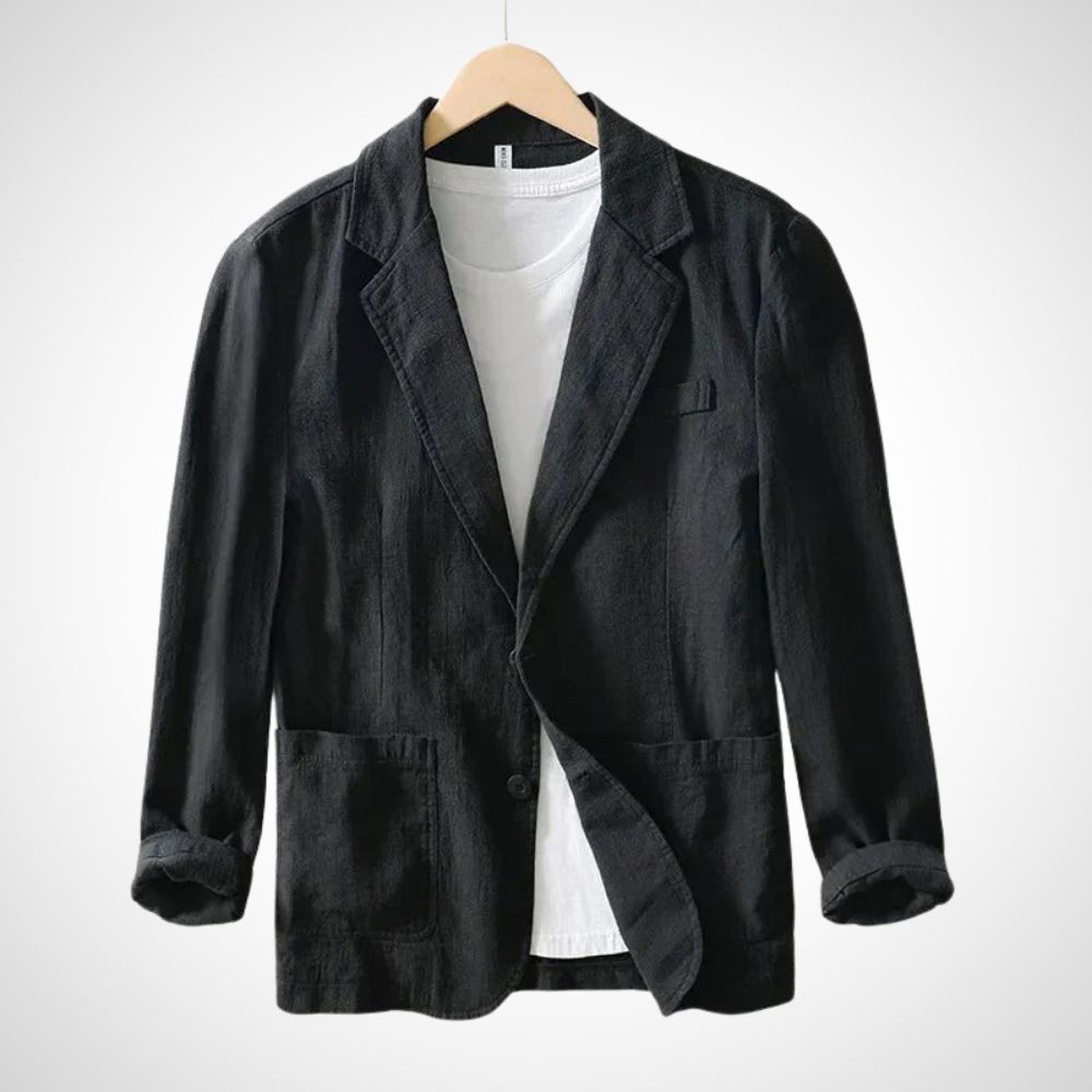 R&B | Leichter Herren-Leinen-Blazer aus einer Baumwollmischung