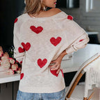 R&B | Strickpullover Mit Herzmuster Für Damen
