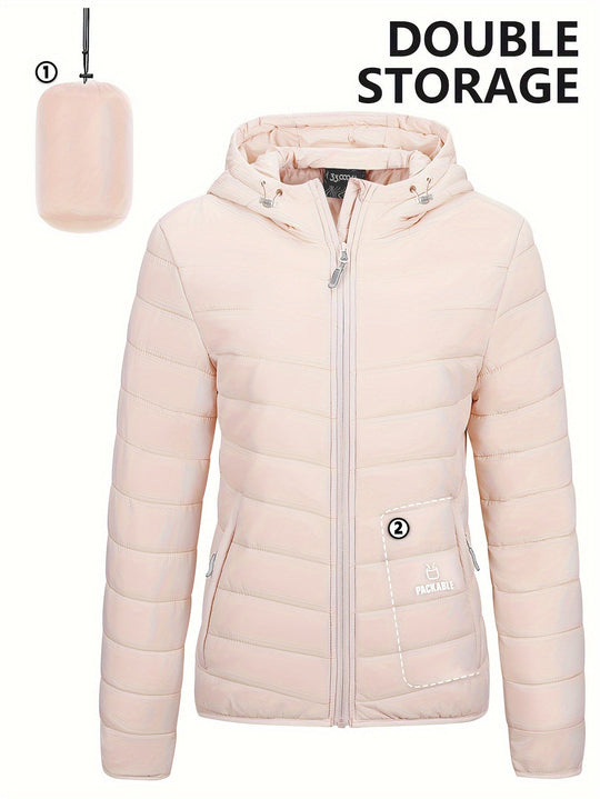 R&B | Leichtgewicht Packbarer Damen Windbreaker mit Kapuze