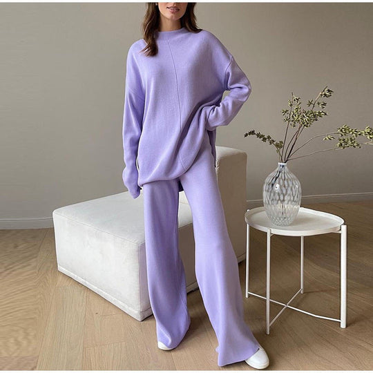 R&B | Übergröße Damen Loungewear Satz mit Weitem Bein