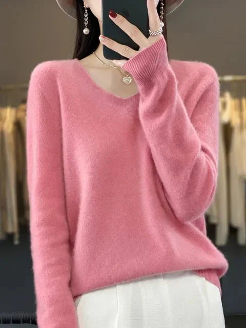 R&B | Weicher Stoffmischung Pullover