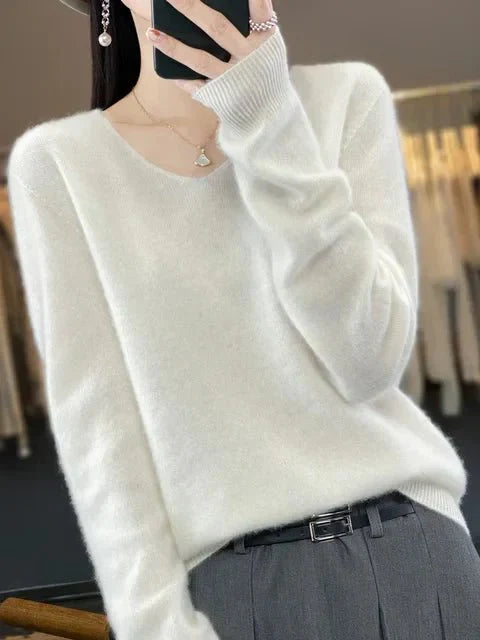 R&B | Weicher Stoffmischung Pullover