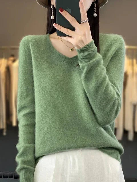 R&B | Weicher Stoffmischung Pullover