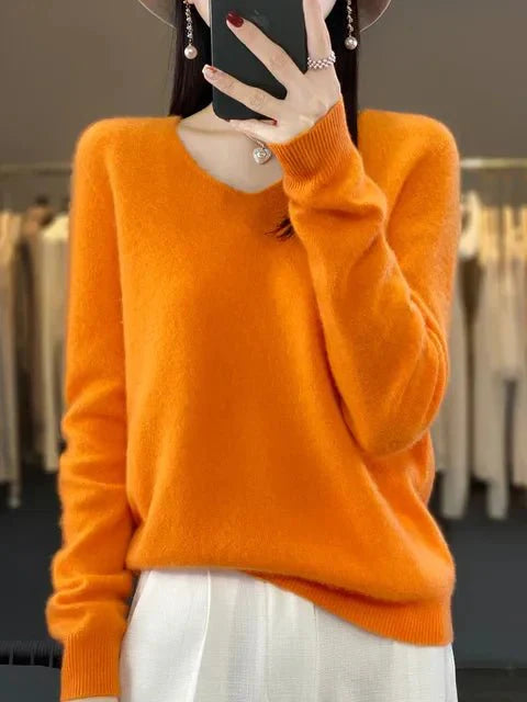 R&B | Weicher Stoffmischung Pullover