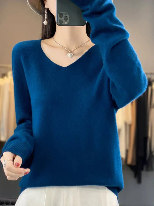 R&B | Weicher Stoffmischung Pullover
