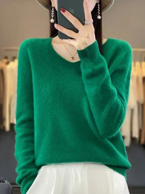 R&B | Weicher Stoffmischung Pullover