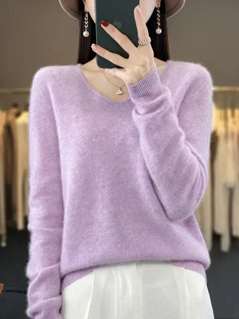 R&B | Weicher Stoffmischung Pullover
