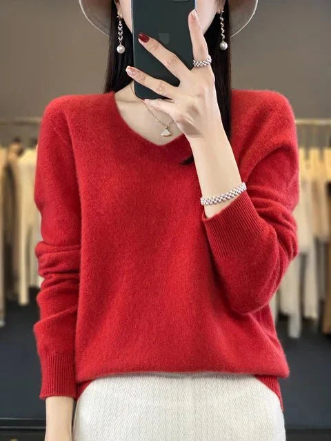R&B | Weicher Stoffmischung Pullover