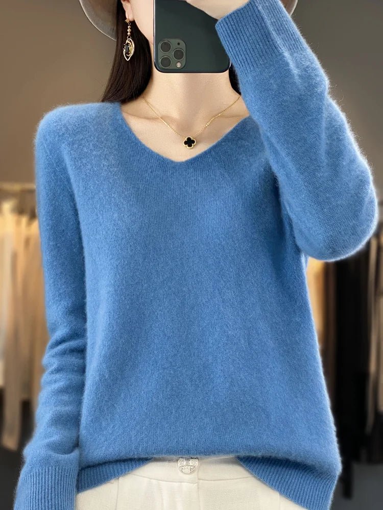 R&B | Weicher Stoffmischung Pullover