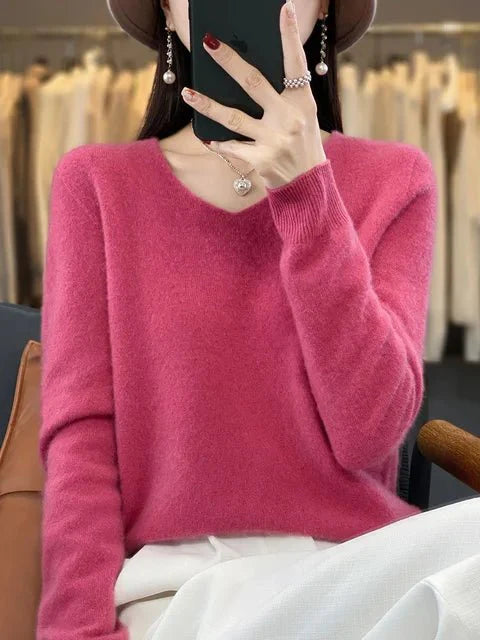 R&B | Weicher Stoffmischung Pullover