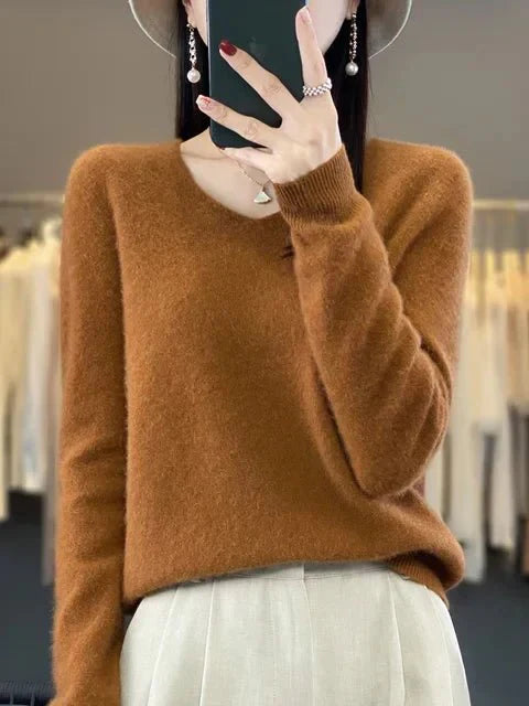 R&B | Weicher Stoffmischung Pullover