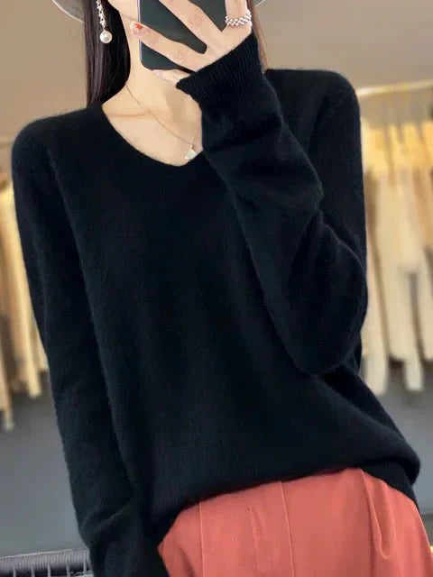 R&B | Weicher Stoffmischung Pullover