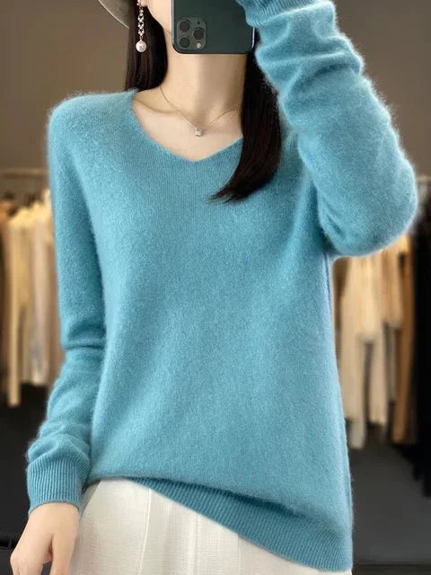 R&B | Weicher Stoffmischung Pullover