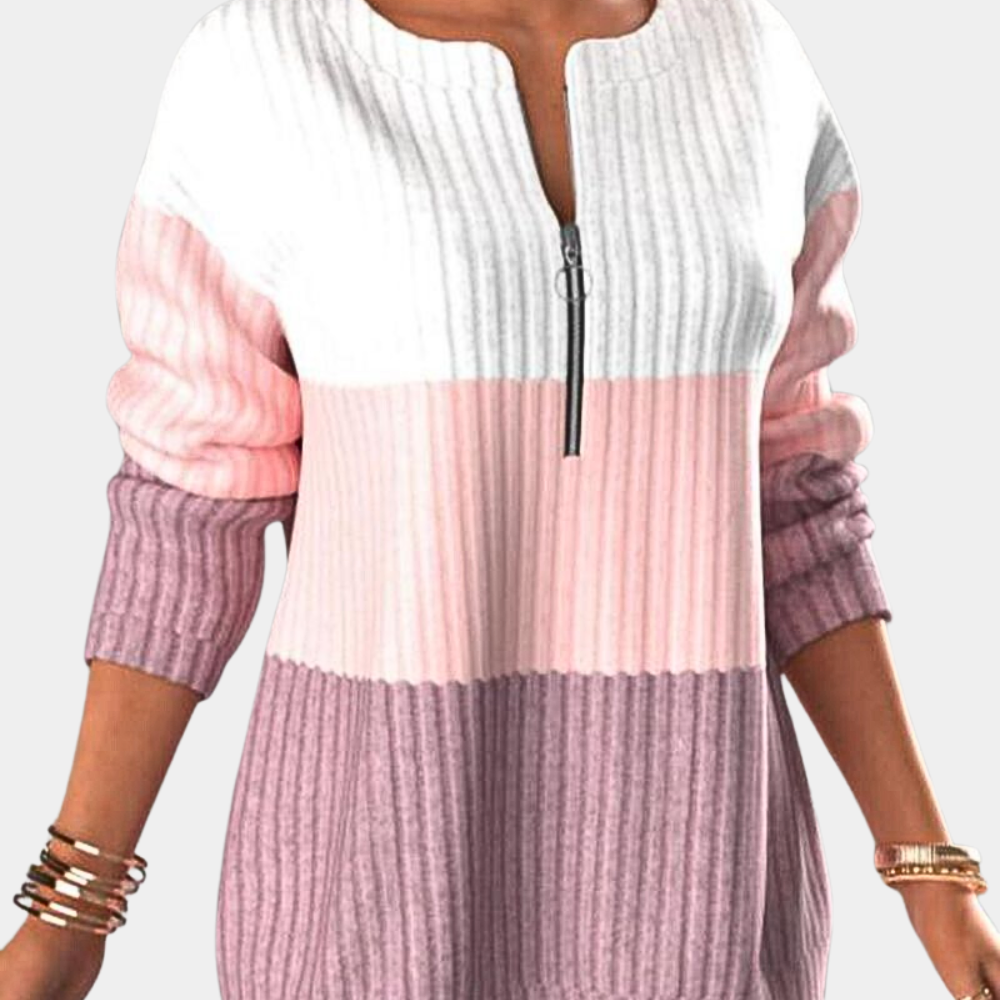 R&B | Warmer Damen Zip-Pullover