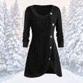 Warme und elegante Strickkleid