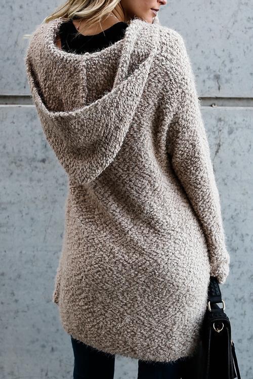 R&B | Kapuzen-Strickjacke