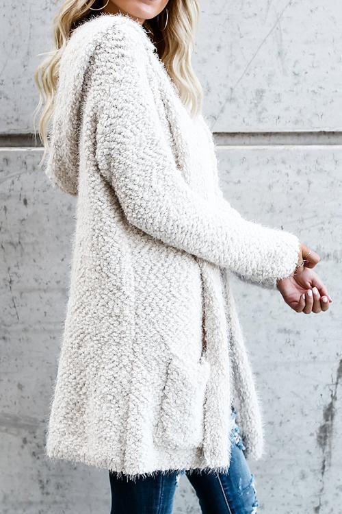 R&B | Kapuzen-Strickjacke