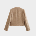 R&B | Beige Tweedjacke Damen