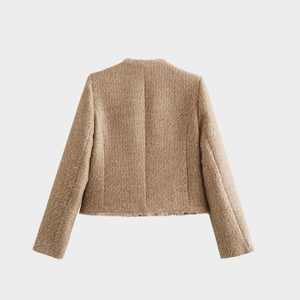R&B | Beige Tweedjacke Damen
