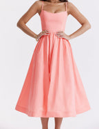 R&B | Elegantes Midikleid Look