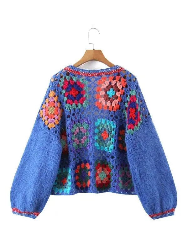 R&B | Häkel Frauen Strickjacke Pullover